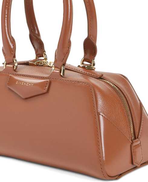 Genti de mana Givenchy Antigona East-West mini Handbag CARAMEL BROWN Femei (BM 18774883) 3