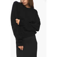 Pulovere Solid Color Virgin Wool And Cashmere Crew-Neck Sweater Femei