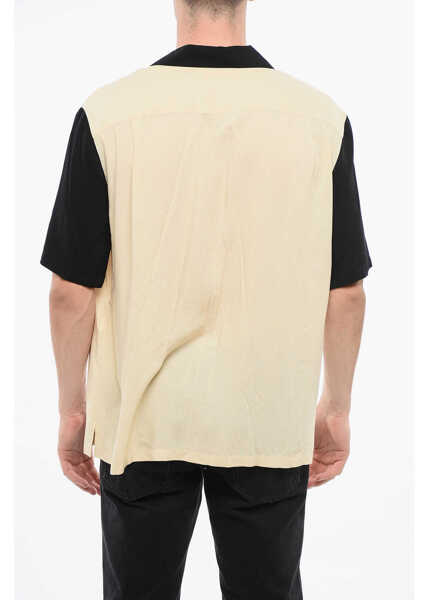 Camasi casual Cline Two-Tone Shirt With Breast Pocket Beige Barbati (BM 18775030) 2