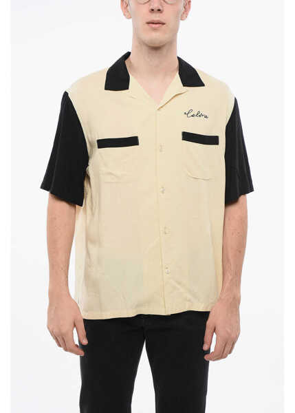 Camasi casual Cline Two-Tone Shirt With Breast Pocket Beige Barbati (BM 18775030) 1