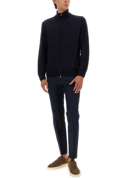 Pulovere casual Hugo Boss Shirt With Zip. BLUE Barbati (BM 18775174) 2