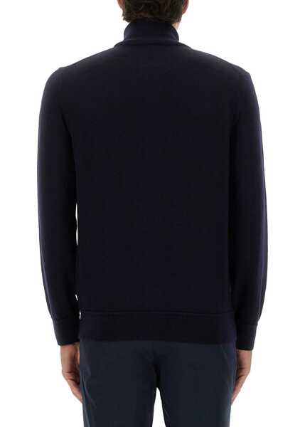 Pulovere casual Hugo Boss Shirt With Zip. BLUE Barbati (BM 18775174) 3