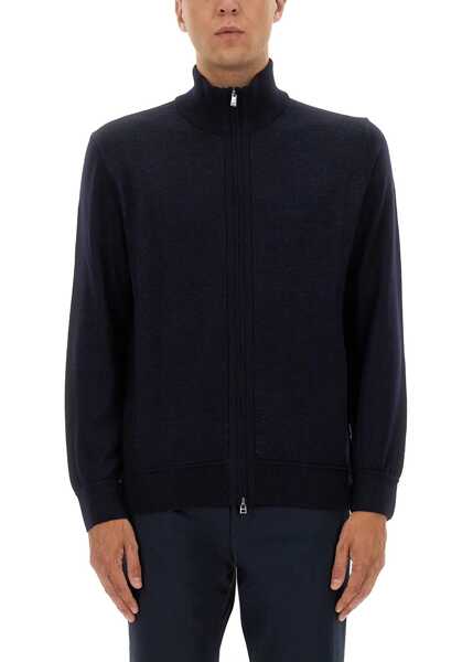 Pulovere casual Hugo Boss Shirt With Zip. BLUE Barbati (BM 18775174) 1