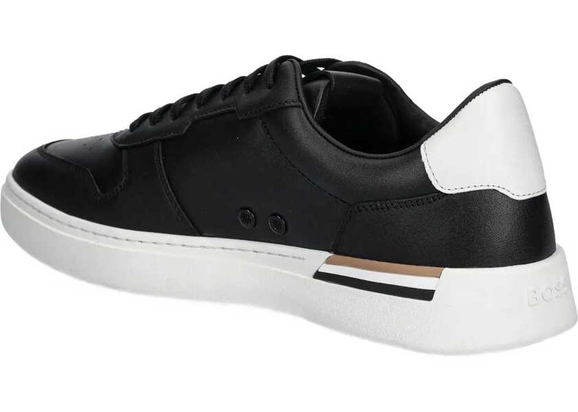 Sneakers Hugo Boss Leather Sneaker BLACK Barbati (BM 18775180) 3