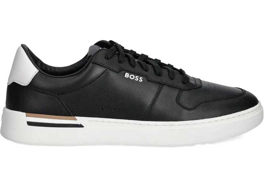 Sneakers Hugo Boss Leather Sneaker BLACK Barbati (BM 18775180) 1