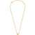 Ferragamo "Hooks" Pendant Necklace GOLD