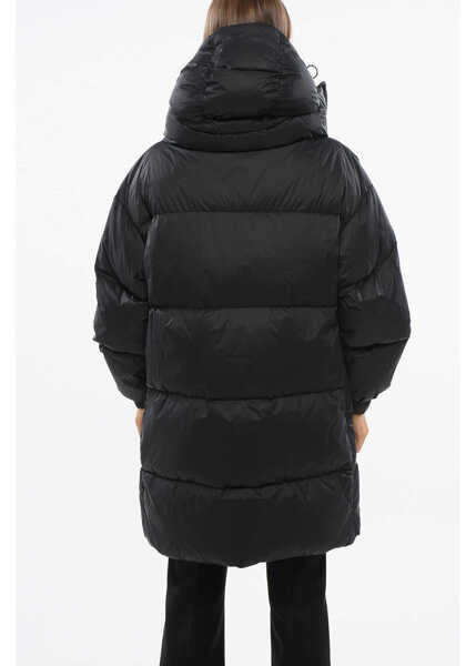 Geci de iarna Bacon Removable Hood Puffa Down Jacket Black Femei (BM 18775288) 2