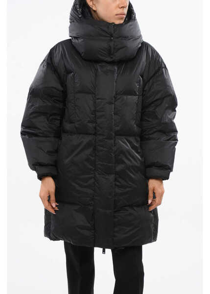 Geci de iarna Bacon Removable Hood Puffa Down Jacket Black Femei (BM 18775288) 1