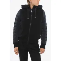 Geci de iarna Nylon Flavia Down Jacket With Knitted Inserts Femei