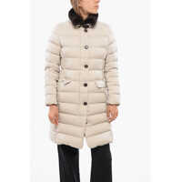 Geci de iarna Moorer Quilted Vetiver Down Jacket With Removable Fur Collar