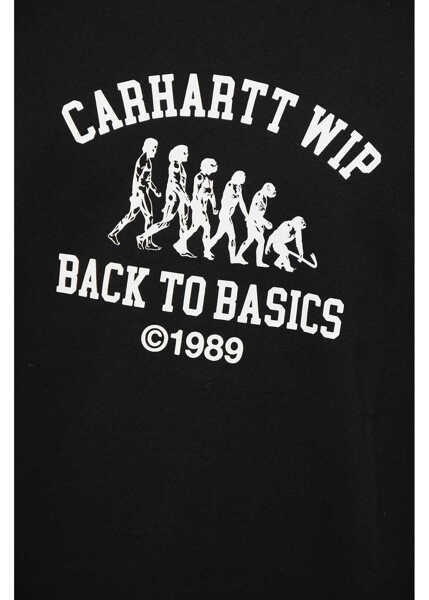 Tricouri Carhartt Printed Organic Cotton Back To Basic Crew-Neck T-Shirt Black Barbati (BM 18775324) 3