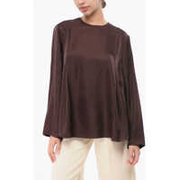 Bluze Loulou Studio Solid Color Twill Silk Adalyn Blouse