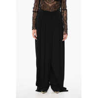 Pantaloni casual Double-Pleated Viscose Crepe Pants Femei