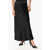 BY MALENE BIRGER Satin Boshan Midi Skirt With Elastic Waistband Black