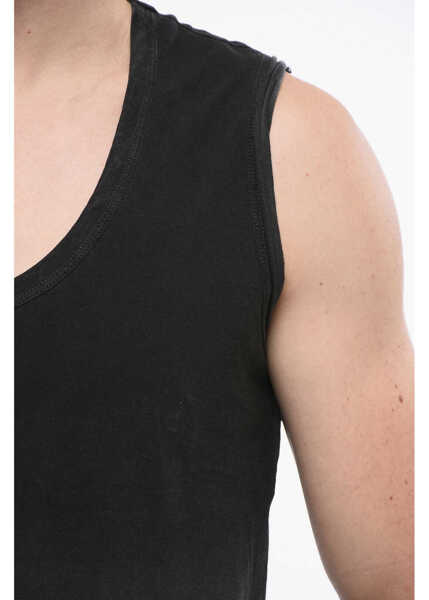 Tricouri James Perse Cotton Tank Top Black Barbati (BM 18775558) 3