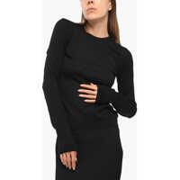 Pulovere Solid Color Cashmere And Silk Crew-Neck Sweater Femei