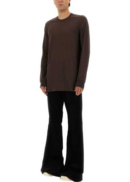 Tricouri Rick Owens Long-Sleeved T-Shirt BROWN Barbati (BM 18775816) 2