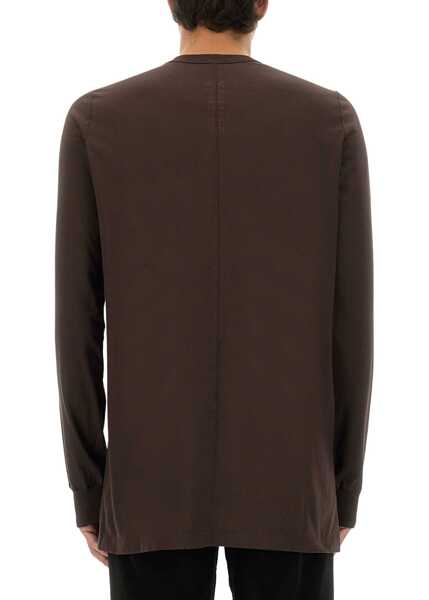 Tricouri Rick Owens Long-Sleeved T-Shirt BROWN Barbati (BM 18775816) 3