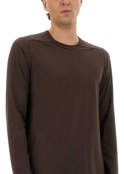 Tricouri Rick Owens Long-Sleeved T-Shirt BROWN Barbati (BM 18775816) 4