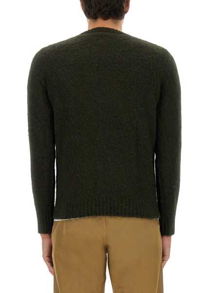 Pulovere casual Aspesi Wool Jersey. MILITARY GREEN Barbati (BM 18775828) 3