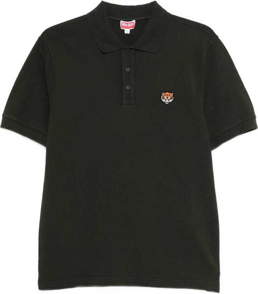 Tricouri Polo Kenzo Polo Shirt With Happy Tiger Embroidery BROWN Barbati (BM 18775870) 1
