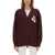 ISABEL MARANT ETOILE Cardigan "Norton" BORDEAUX