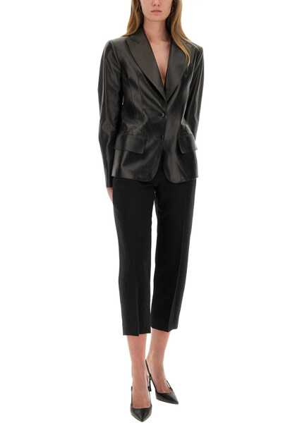 Pantaloni casual Khaite Pants Cam BLACK Femei (BM 18775894) 2