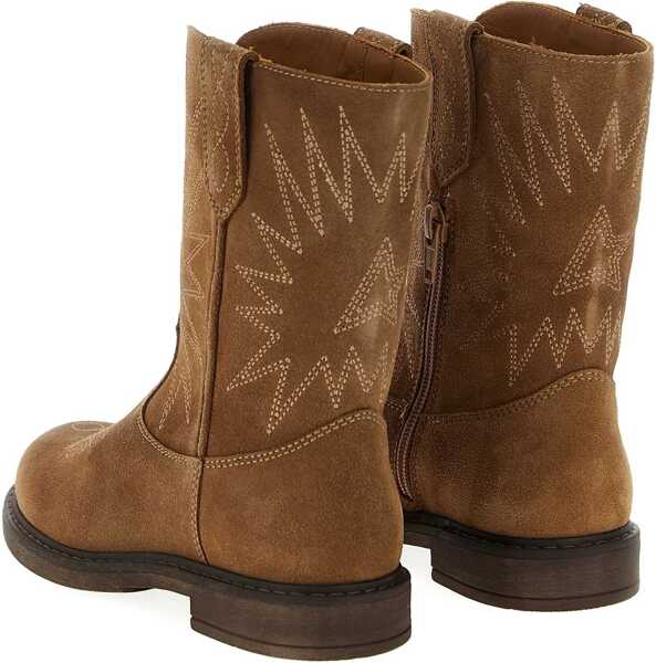 Cizme de iarna Golden Goose Wish Star Biker Boots BROWN Fete (BM 18775924) 2