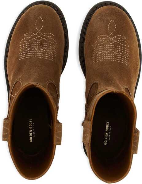 Cizme de iarna Golden Goose Wish Star Biker Boots BROWN Fete (BM 18775924) 3