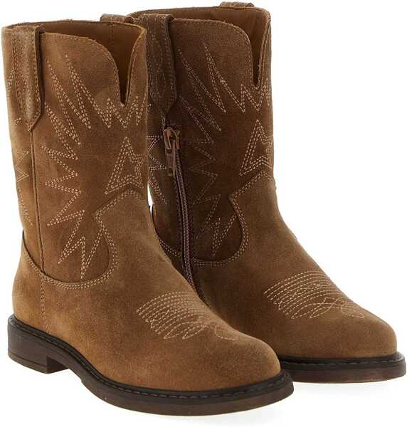 Cizme de iarna Golden Goose Wish Star Biker Boots BROWN Fete (BM 18775924) 1