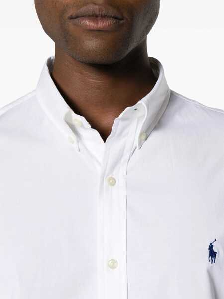Camasi casual Ralph Lauren Cotton Shirt WHITE Barbati (BM 18775936) 5