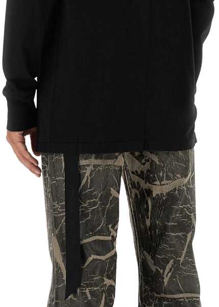 Tricouri Rick Owens Long-Sleeved T-Shirt BLACK Barbati (BM 18775948) 2