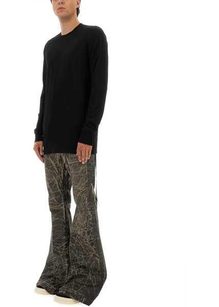 Tricouri Rick Owens Long-Sleeved T-Shirt BLACK Barbati (BM 18775948) 4