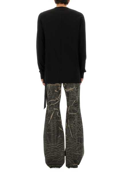 Tricouri Rick Owens Long-Sleeved T-Shirt BLACK Barbati (BM 18775948) 1