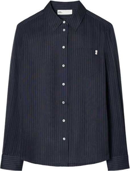 Bluze Tory Burch Striped Cotton Shirt BLUE Femei (BM 18775966) 1
