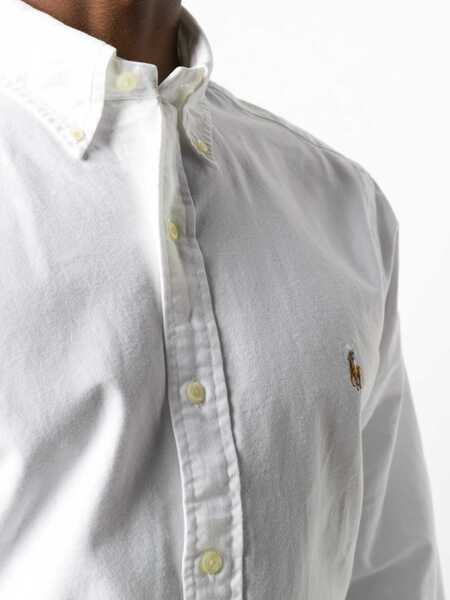 Camasi casual Ralph Lauren Oxford Custom Shirt WHITE Barbati (BM 18775990) 5