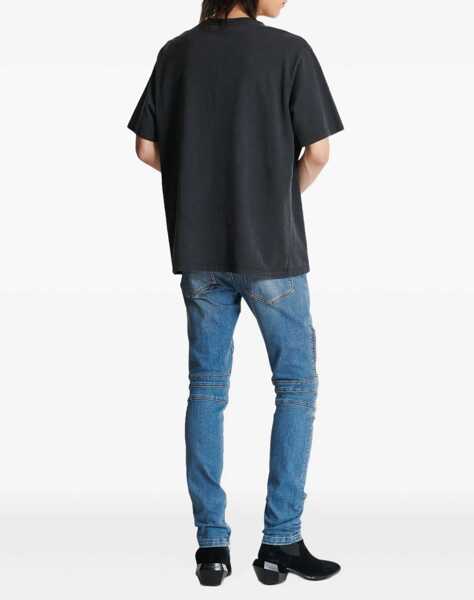 Tricouri Balmain T-Shirt With Logo Embroidery GREY Barbati (BM 18776023) 4