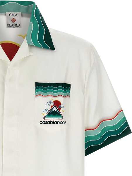 Camasi casual Casablanca Montagne Ondule Shirt GREEN Barbati (BM 18776032) 3