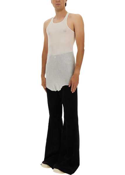 Tricouri Rick Owens Cotton Tops. WHITE Barbati (BM 18776047) 2