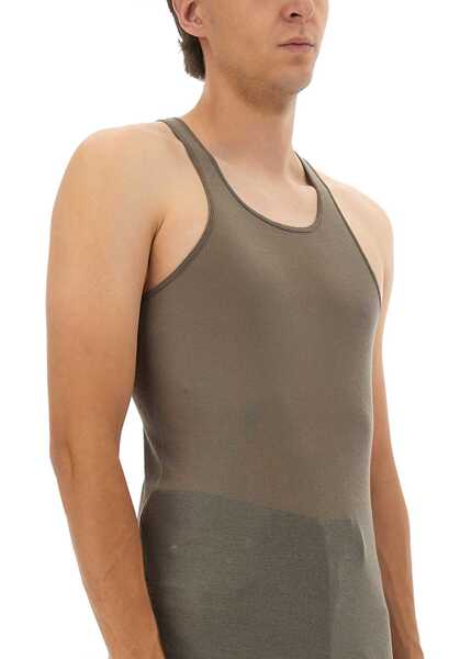 Tricouri Rick Owens Cotton Tops. GREY Barbati (BM 18776065) 4