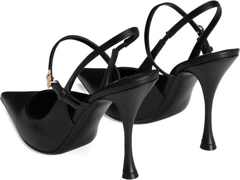 Pantofi cu toc Dolce & Gabbana Leather Slingback Pumps BLACK Femei (BM 18776182) 3