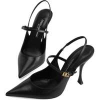 Pantofi cu toc Dolce & Gabbana Dama - Pantofi cu toc Dolce & Gabbana Leather Slingback Pumps BLACK Femei (BM 18776182) - B-mall.ro