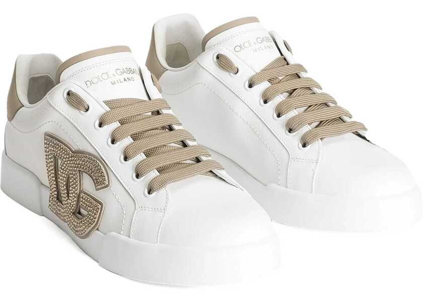 Sneakers Dolce & Gabbana Portofino Light Strobel Sneakers WHITE Femei (BM 18776185) 2