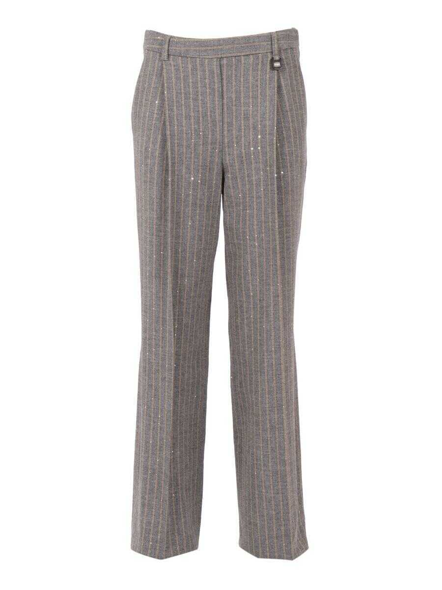 Pantaloni casual Lorena Antoniazzi Lorena Antoniazzi Pants GRAY Femei (BM 18778164) 1