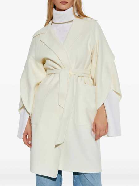 Paltoane Max Mara Max Mara Cosetta Wool And Cashmere Coat WHITE Femei (BM 18778683) 3