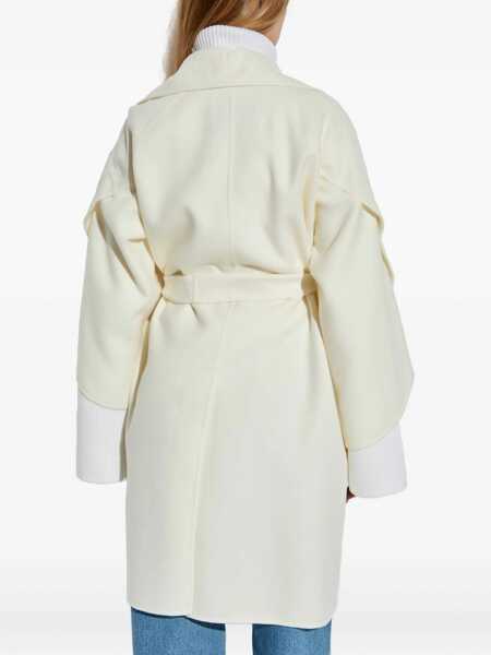 Paltoane Max Mara Max Mara Cosetta Wool And Cashmere Coat WHITE Femei (BM 18778683) 4