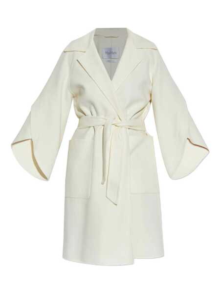 Paltoane Max Mara Max Mara Cosetta Wool And Cashmere Coat WHITE Femei (BM 18778683) 1