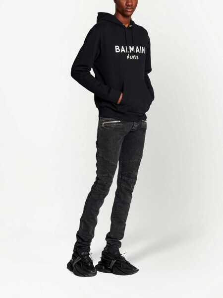 Bluze de trening Balmain Balmain Logo Print Hoodie Multicolor Barbati (BM 18778800) 2