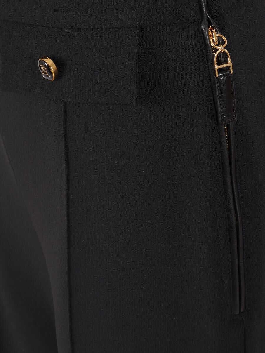 Pantaloni casual Elisabetta Franchi Elisabetta Franchi Pants Black Femei (BM 18780123) 3