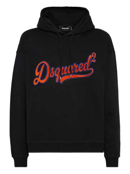 Bluze de trening DSQUARED2 DSQUARED2 Sponge Patch Hoodie Black Barbati (BM 18780336) 1